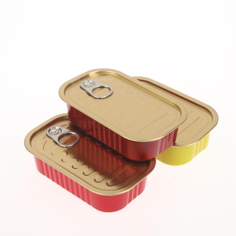 Food Storage Metal Box - 2 Peças de Mini Caixa Retangular