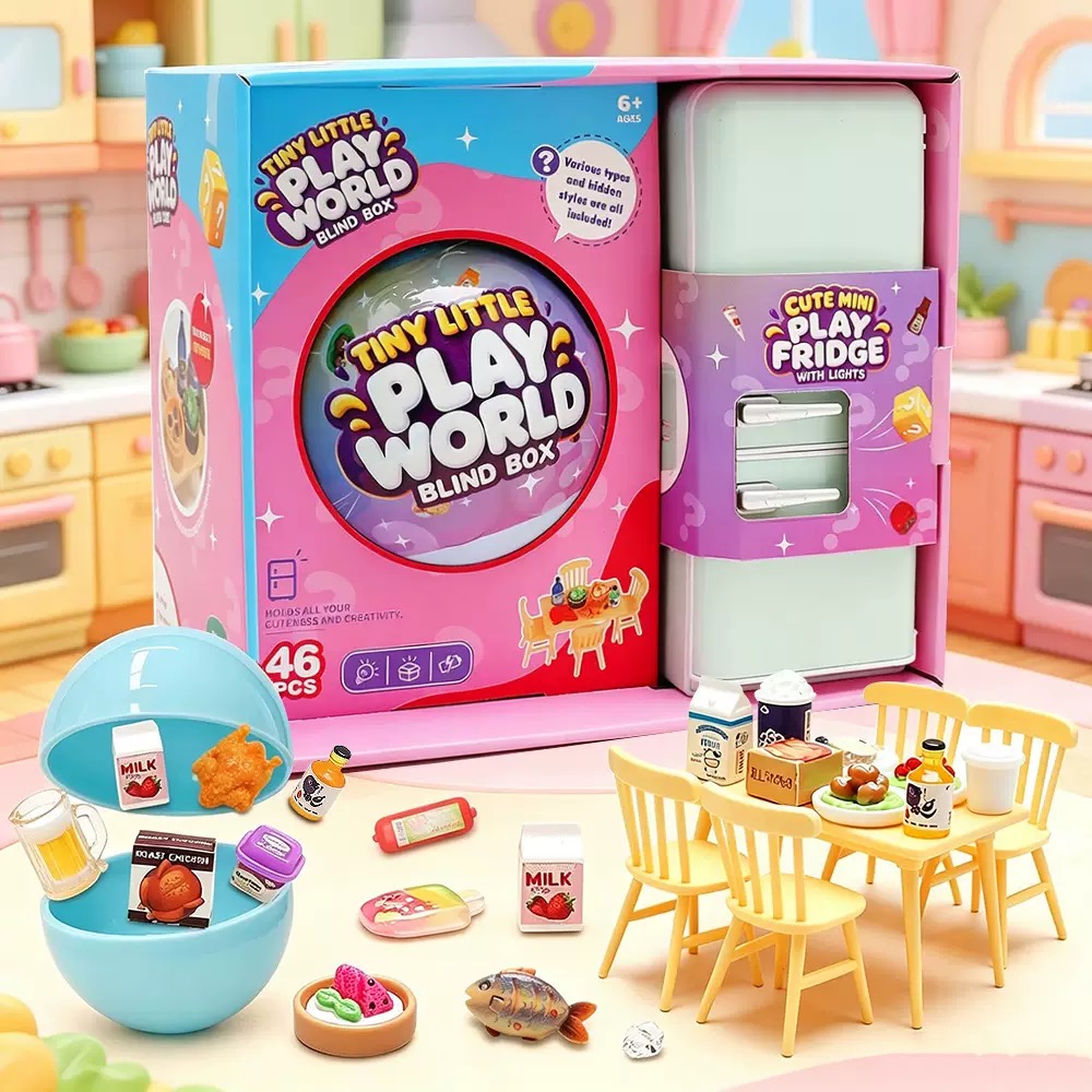 Set Food Storage - Conjunto de Brinquedos Mini Frigorífico em