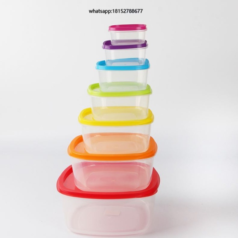 Food Storage Plastic - Conjunto de 7 Recipientes Plásticos para
