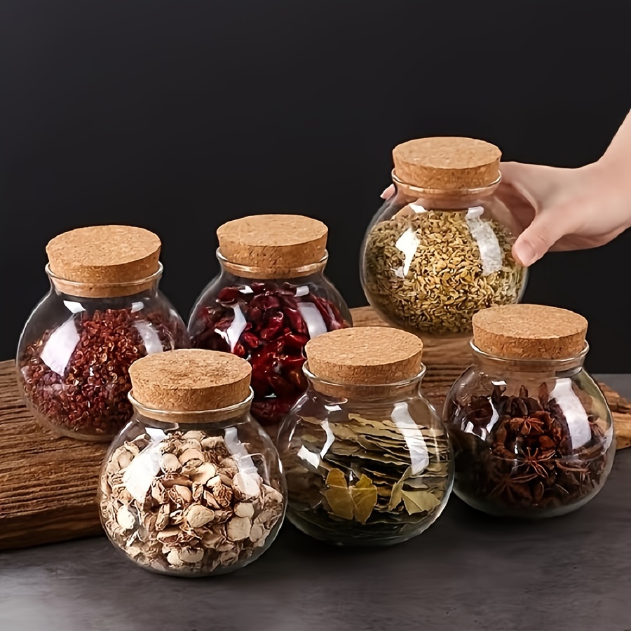 Food Storage Glass Round - Vasilha de armazenamento de vidro transparente