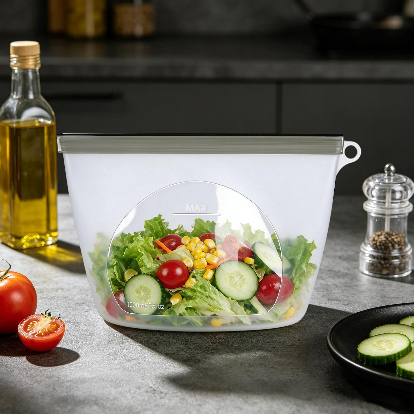 Food Storage Ziploc Bags - Sacos reutilizáveis ​​para armazenamento de alimentos,