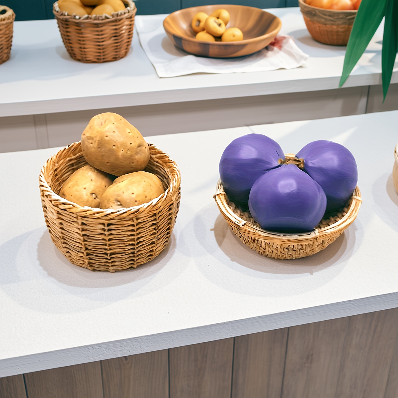 Food Storage Plastic - Conjunto de 8 Peças de Batatas