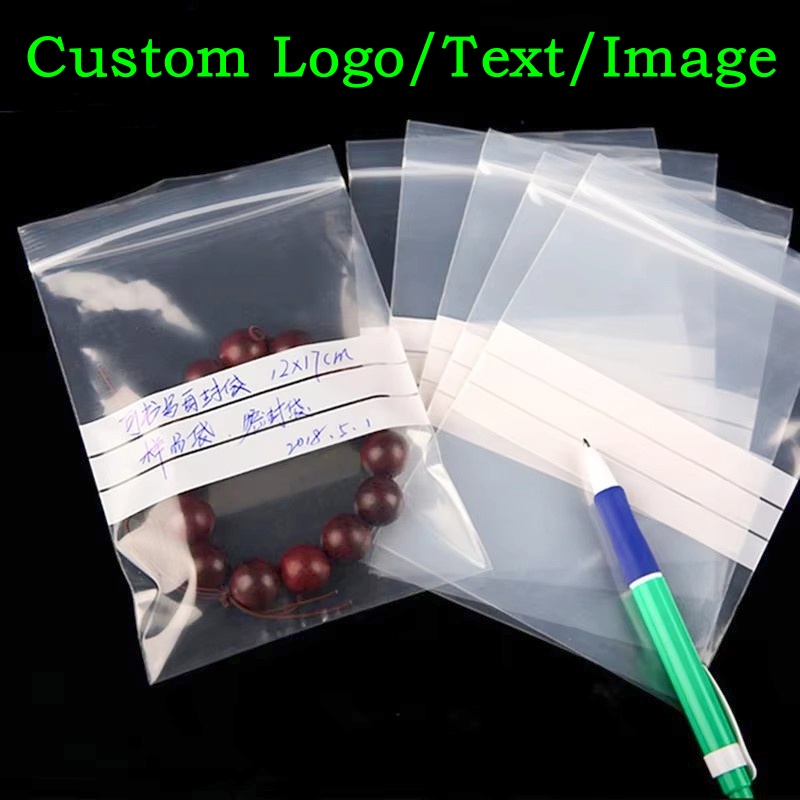 Food Storage Ziploc Bags - 200 Sacos Plásticos Transparentes PE com