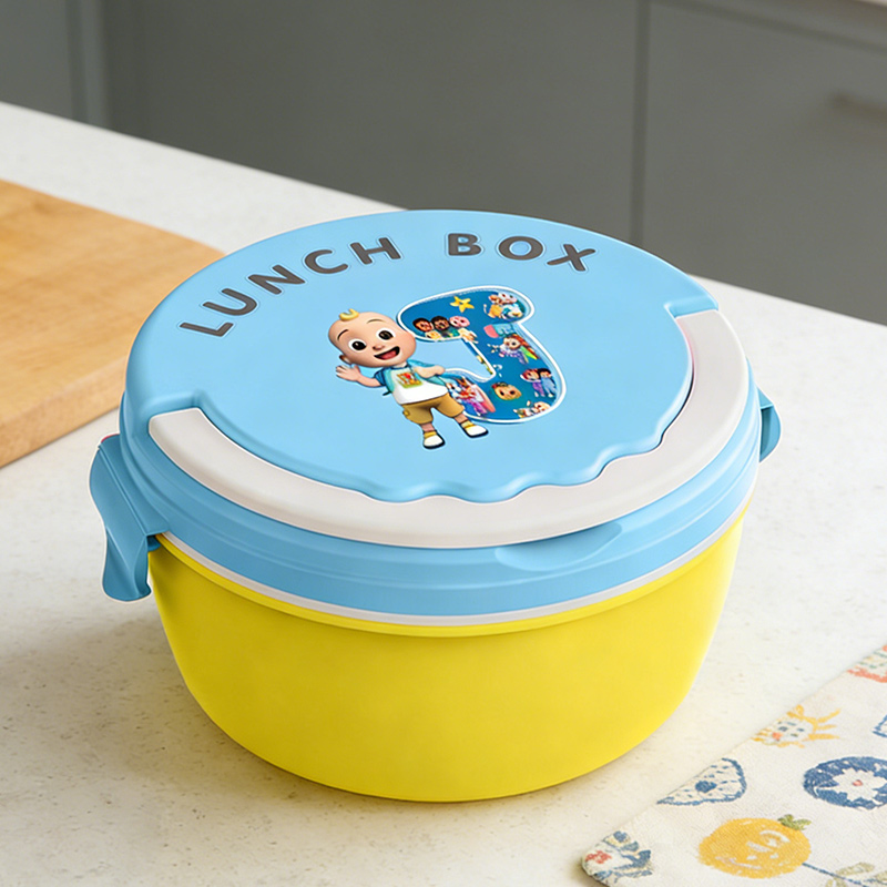 Food Storage Plastic - Lancheira Portátil Cocomelon para Meninos, Caixa