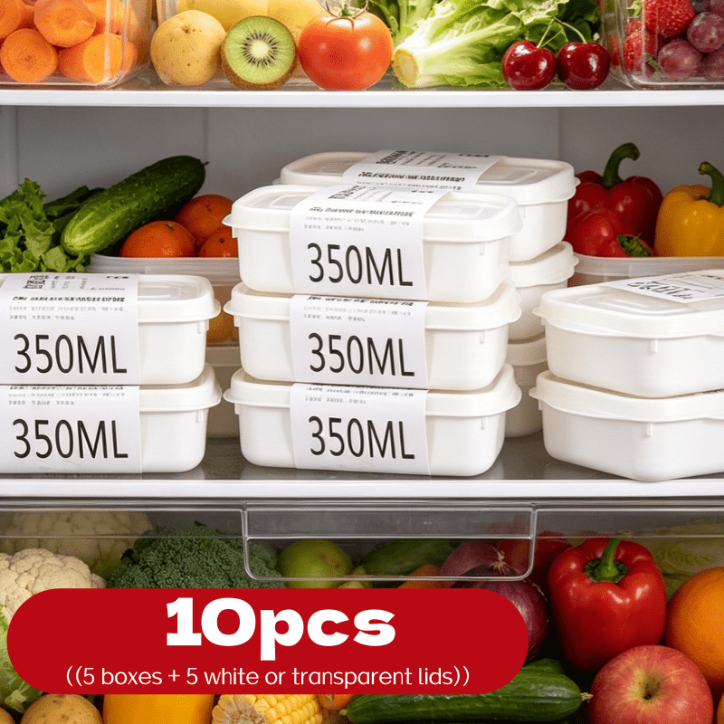 Food Storage Cupboard - Conjunto de 10 Caixas de Armazenamento