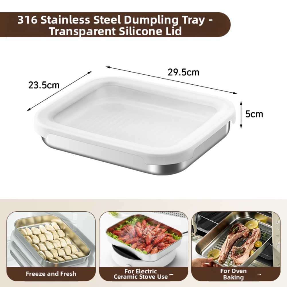 Food Storage Box Stainless Steel - Recipiente de armazenamento de alimentos de