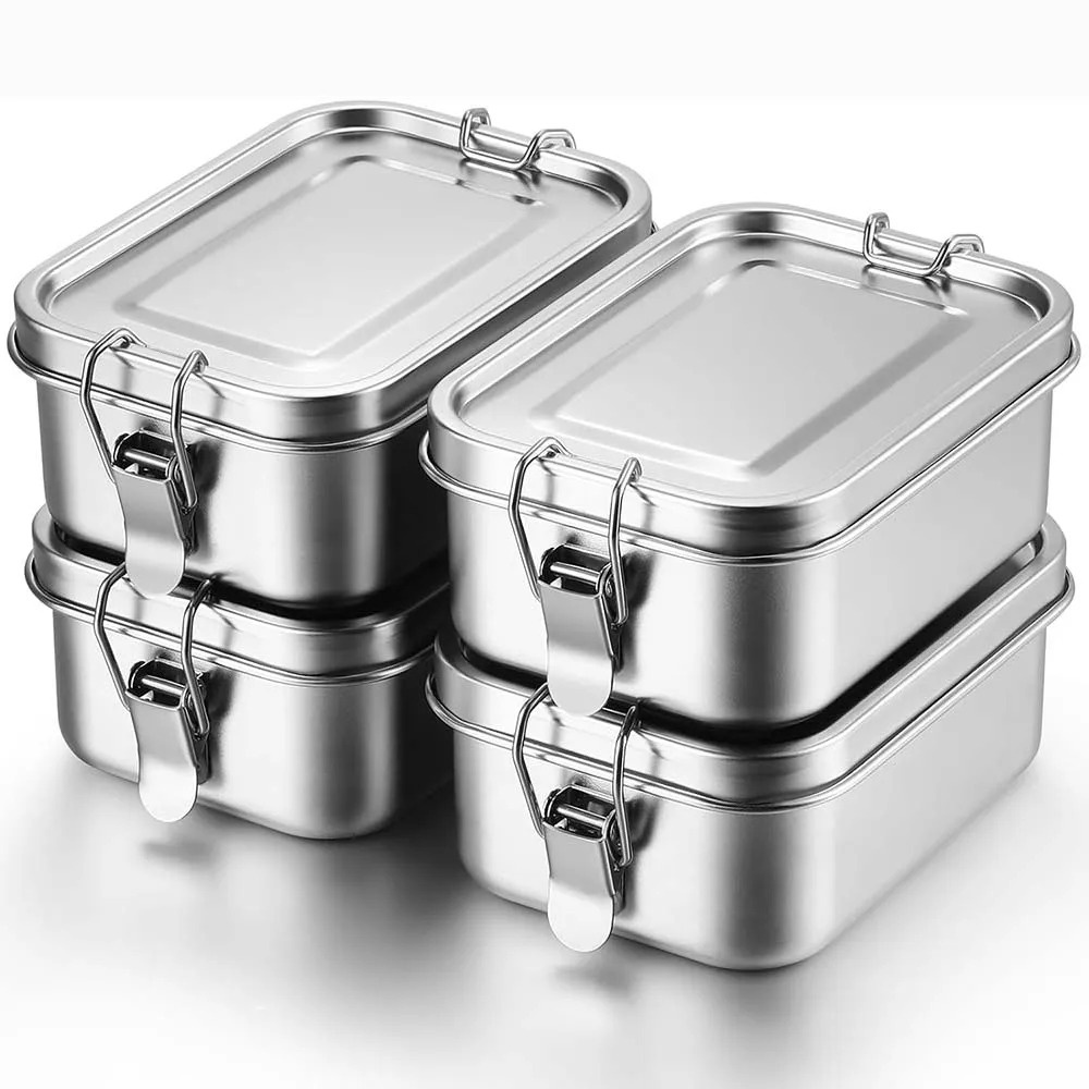 Food Storage Metal Box - Caixa bento de aço inoxidável, lancheira