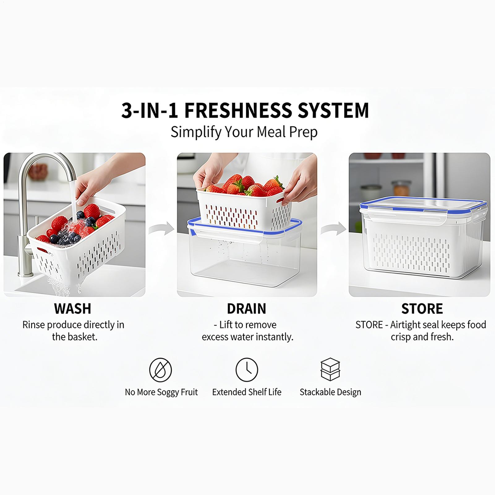Recipiente de armazenamento de - Food Storage Plastic avaliação e preço