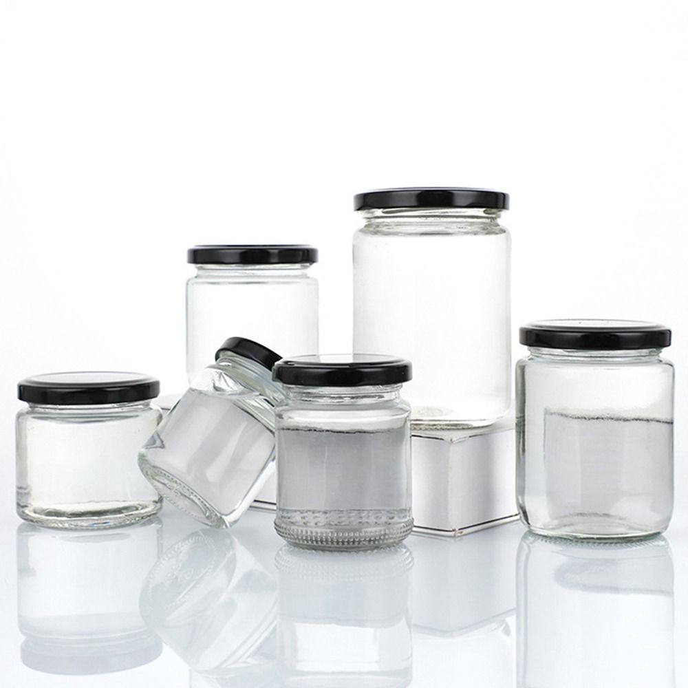 Frasco de vidro com tampas her - Food Storage Glass Round avaliação e preço