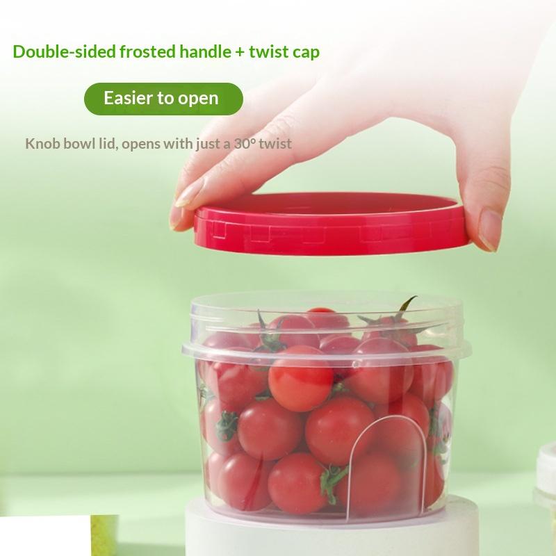 Conjunto de 4 Caixas Redondas  - Food Storage Glass Round avaliação e preço