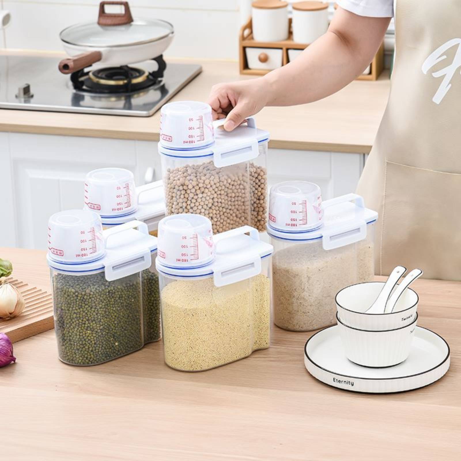 Dispensador de Arroz Seguro co - Food Storage Dispenser avaliação e preço
