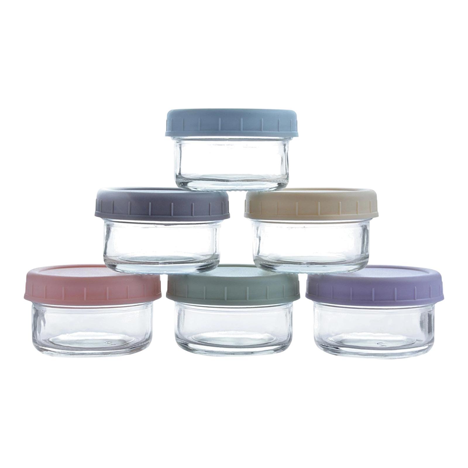 Mini Potes de Vidro com Tampas - Food Storage Glass Round avaliação e preço