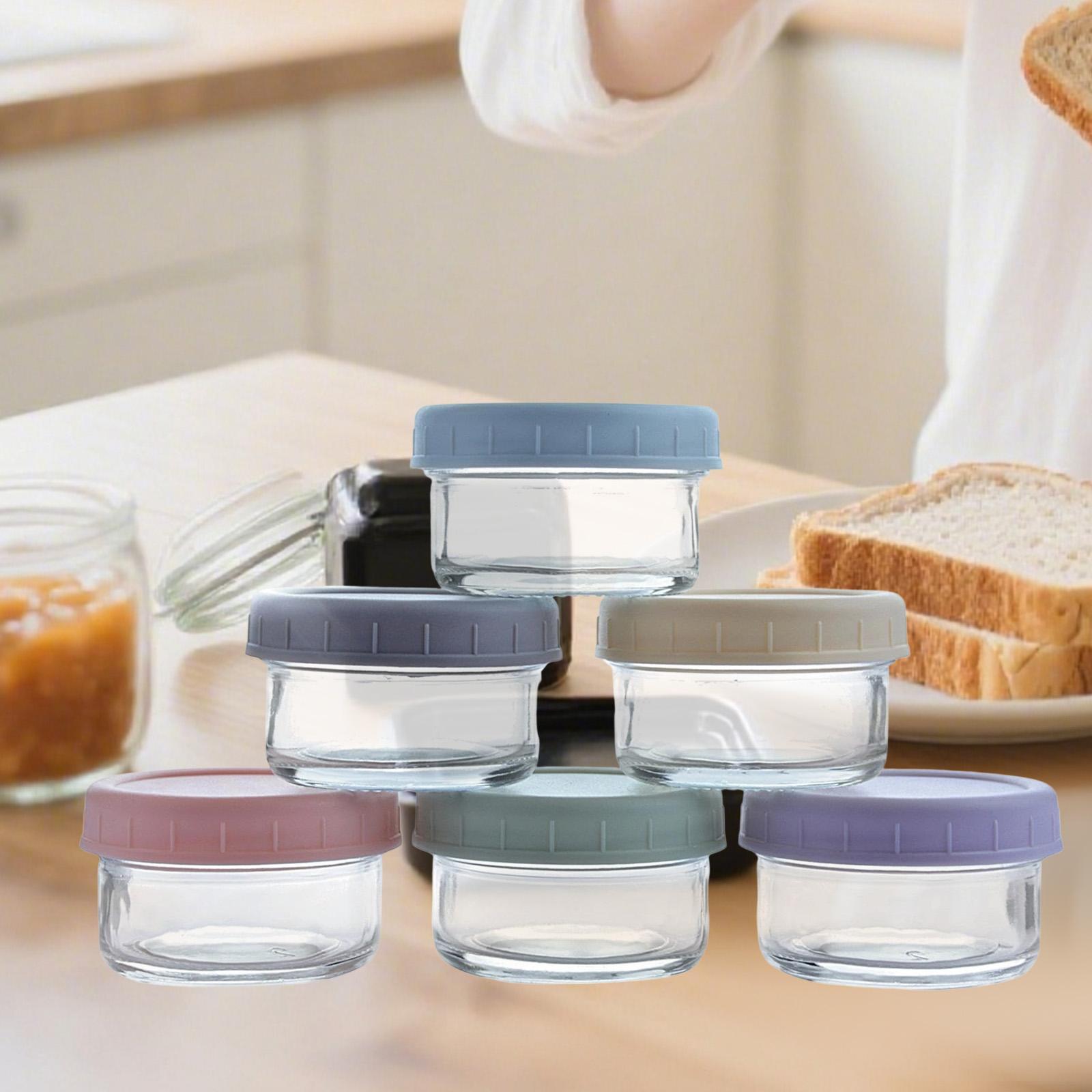 Mini Potes de Vidro com Tampas - Food Storage Glass Round avaliação e preço