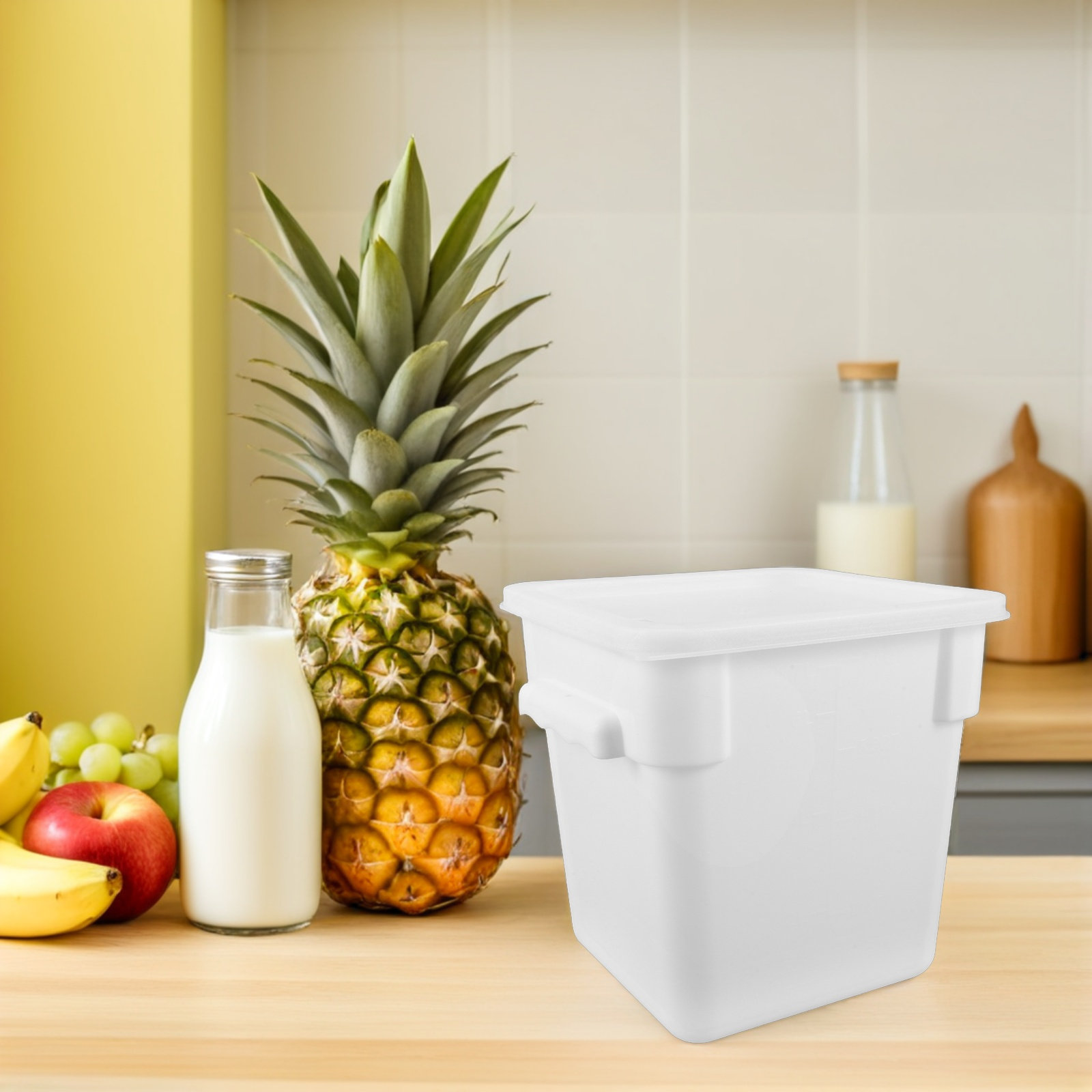 Recipiente Plástico Quadrado p - Food Storage Plastic avaliação e preço
