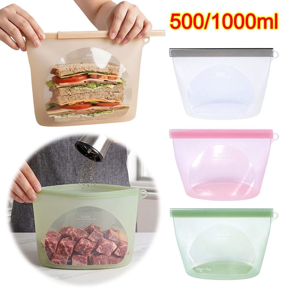 Saco de Silicone para Conserva - Food Storage Ziploc Bags avaliação e preço