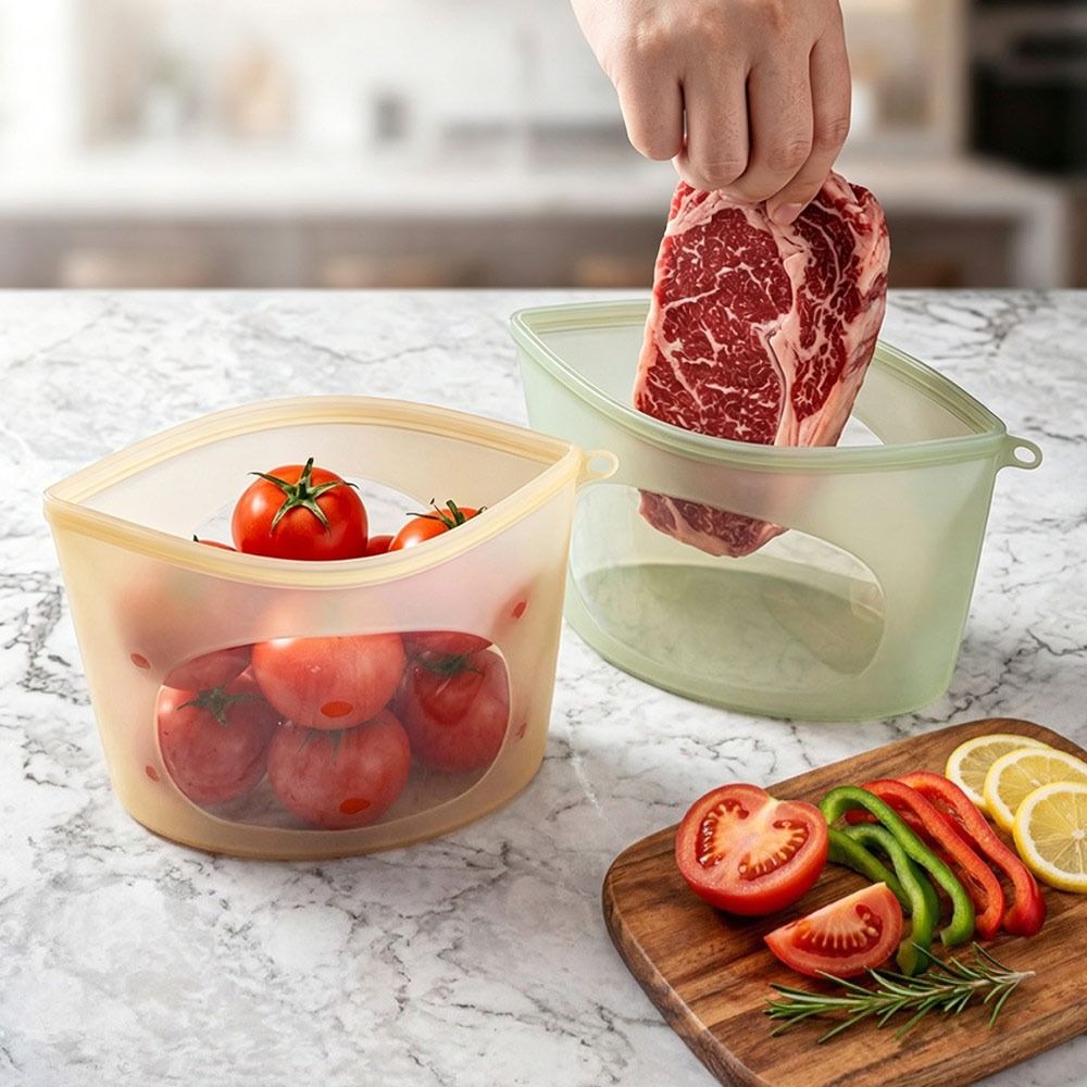 Saco de Silicone para Conserva - Food Storage Ziploc Bags avaliação e preço