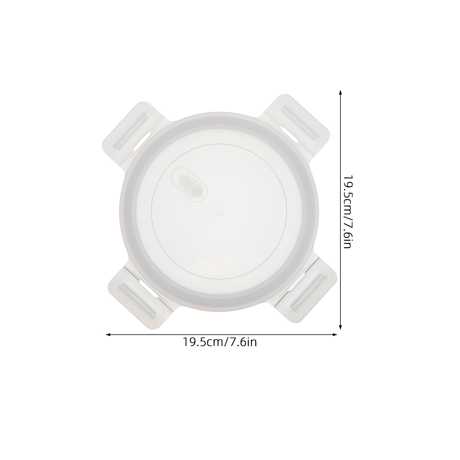 Tampa Redonda de 6 Polegadas c - Food Storage Glass Round avaliação e preço
