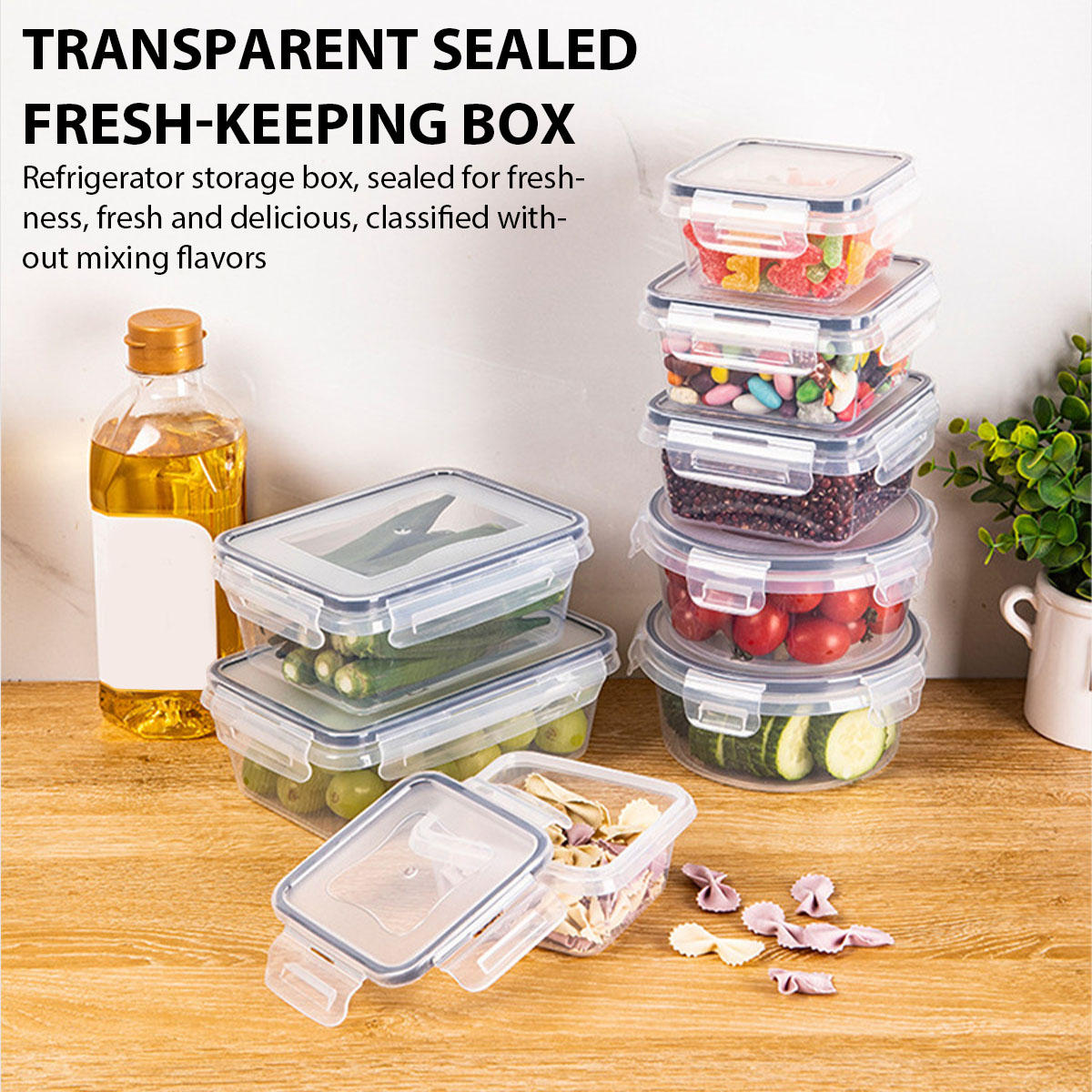 24 pçs/set caixa de armazename - Set Food Storage avaliação e preço
