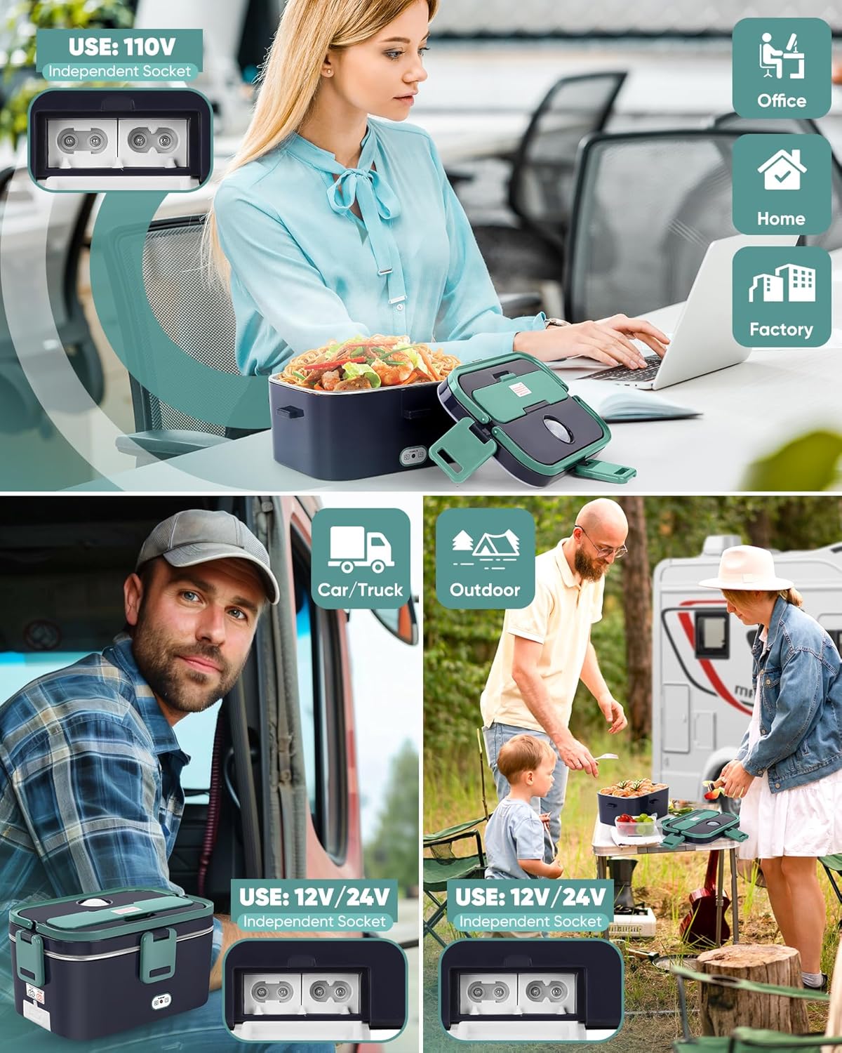 2025 nova lancheira elétrica d - Food Storage Box Stainless Steel avaliação e preço