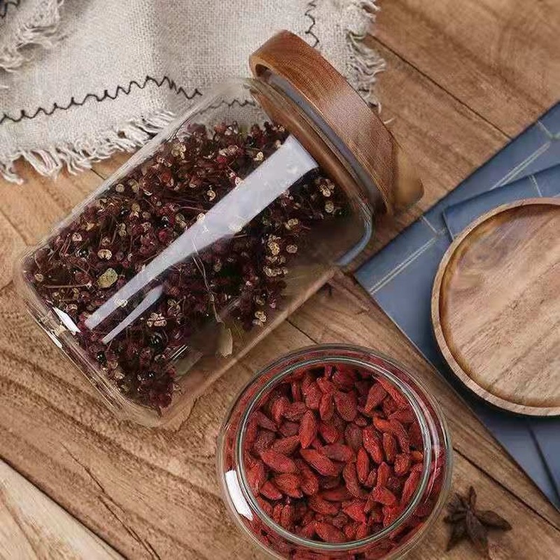 Frasco de tubo de vidro redond - Food Storage Glass Round avaliação e preço