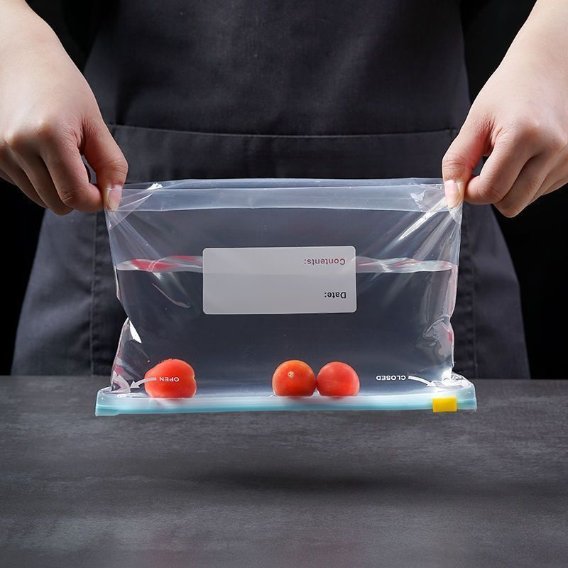 100 pçs slider galão sacos de  - Food Storage Reusable Bags avaliação e preço
