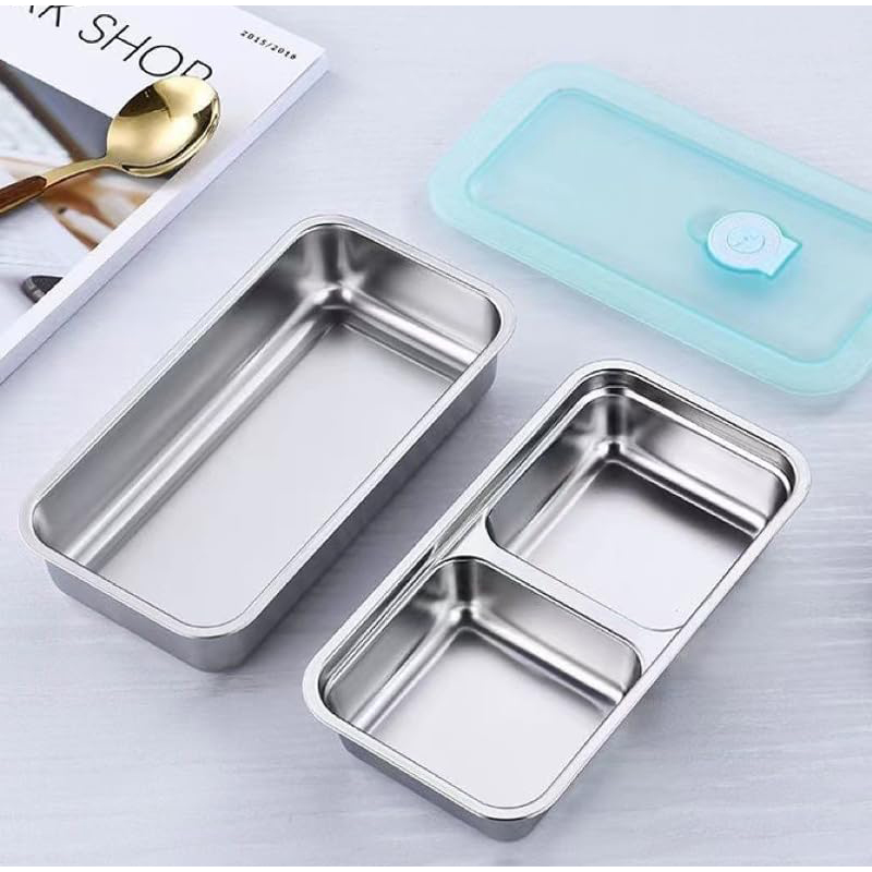 Portátil de aço inoxidável cai - Food Storage Box Stainless Steel avaliação e preço