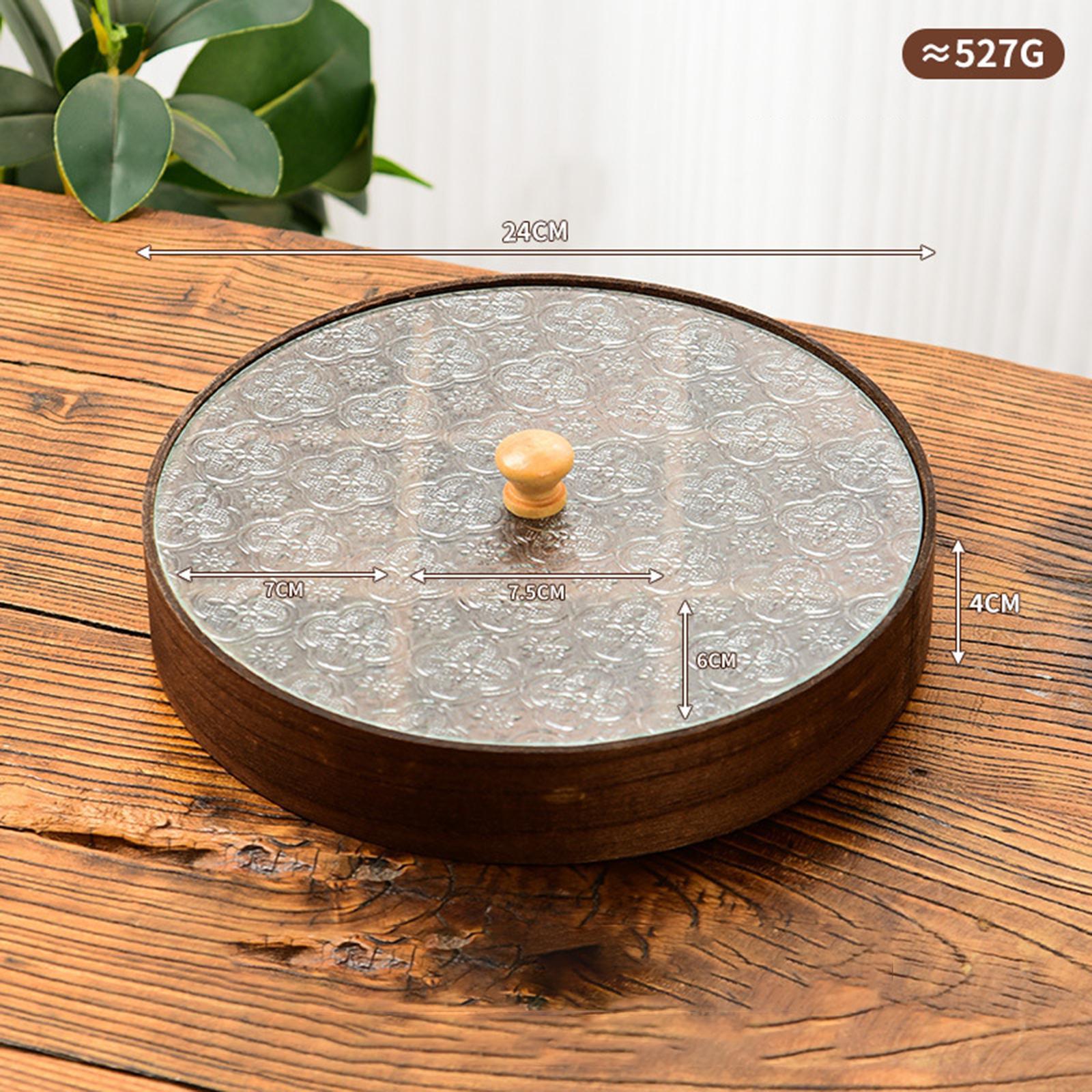 Bandeja de Servir Dividida com - Food Storage Glass Round avaliação e preço
