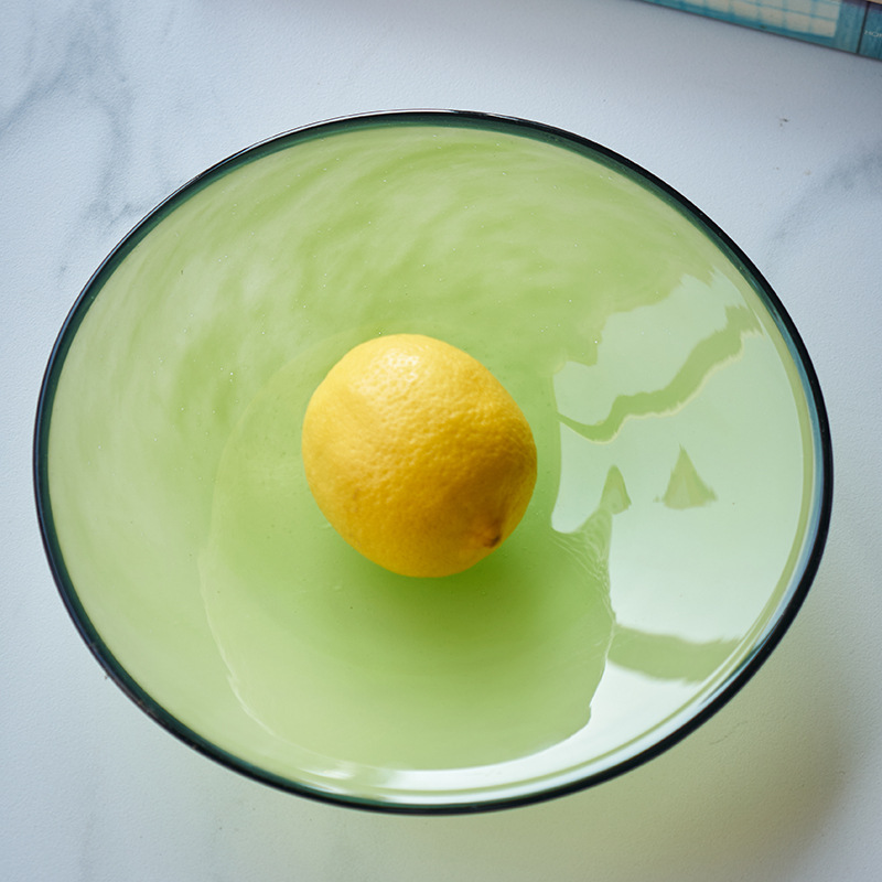Prato de frutas de vidro color - Food Storage Glass Round avaliação e preço