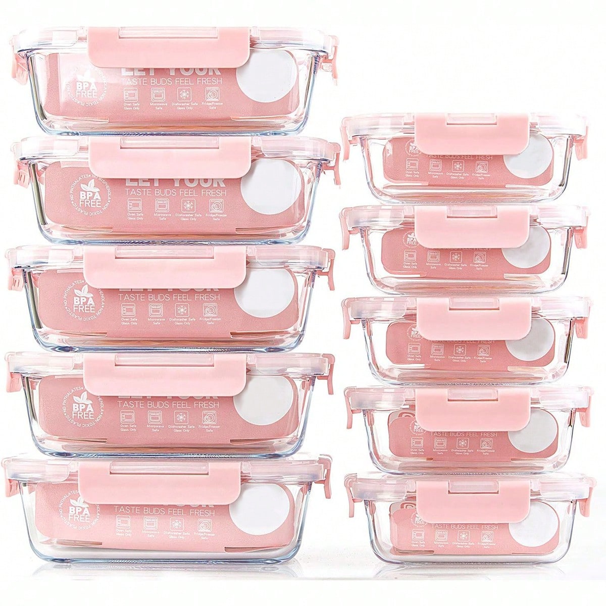 Conjunto de 10 Recipientes de  - Food Storage Cupboard avaliação e preço