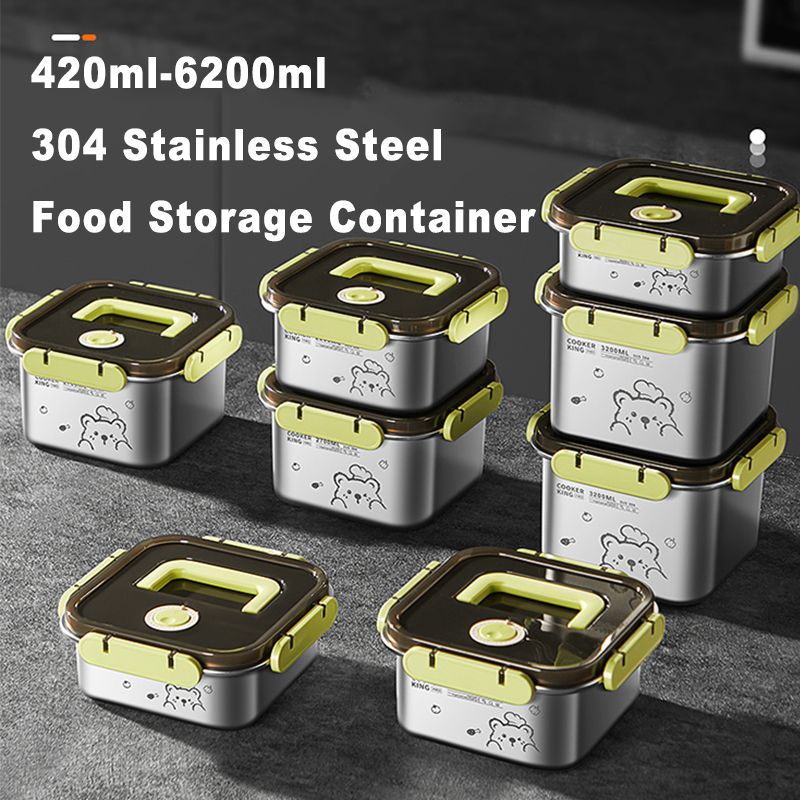 COOKER KING 420ml-6200ml Recip - Food Storage Box Stainless Steel avaliação e preço