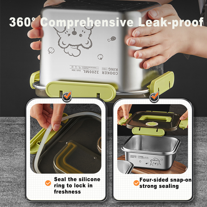 COOKER KING 420ml-6200ml Recip - Food Storage Box Stainless Steel avaliação e preço