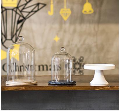Prato de bolo de cobertura de  - Food Storage Glass Round avaliação e preço