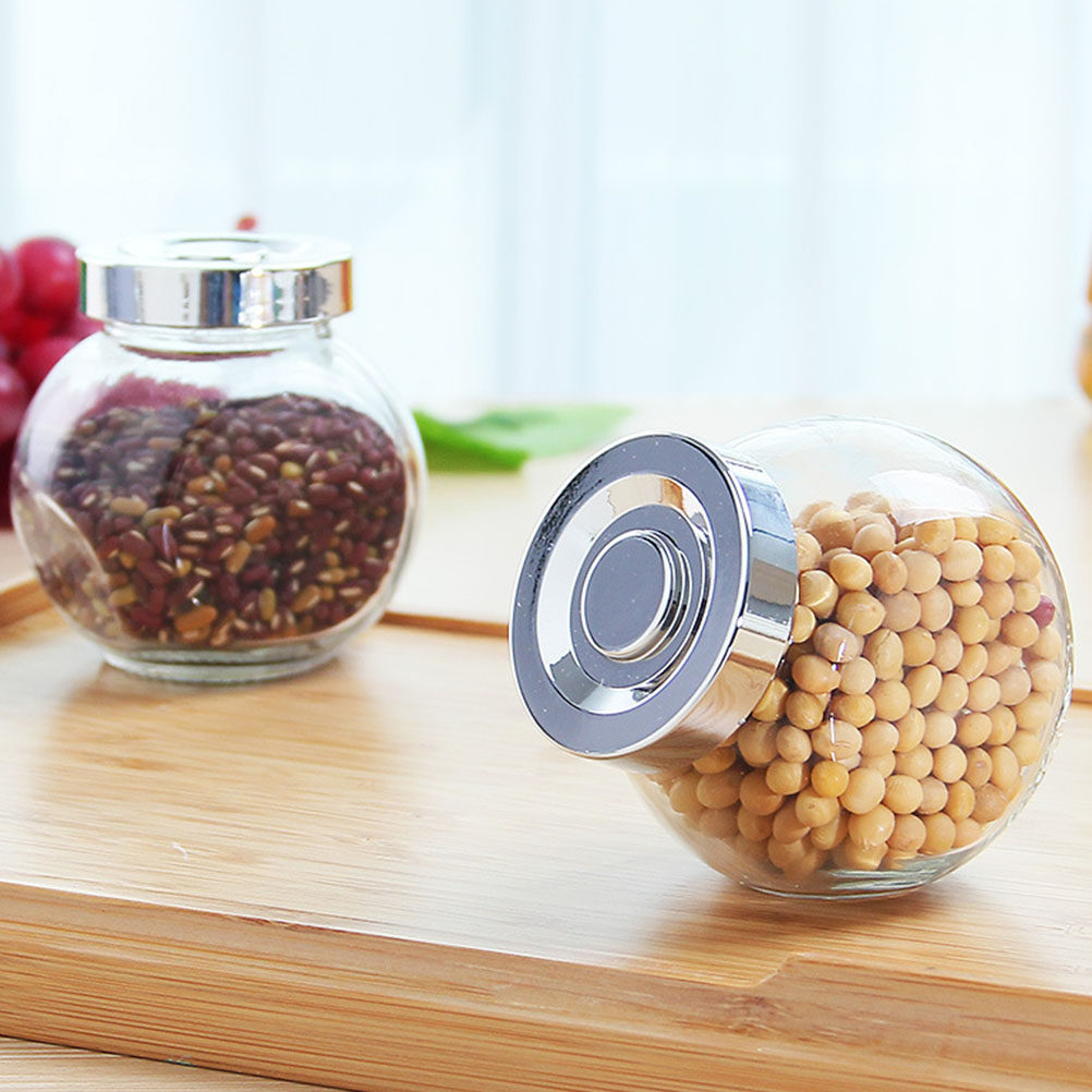 8 Potes de Vidro Leves e Portá - Food Storage Glass avaliação e preço