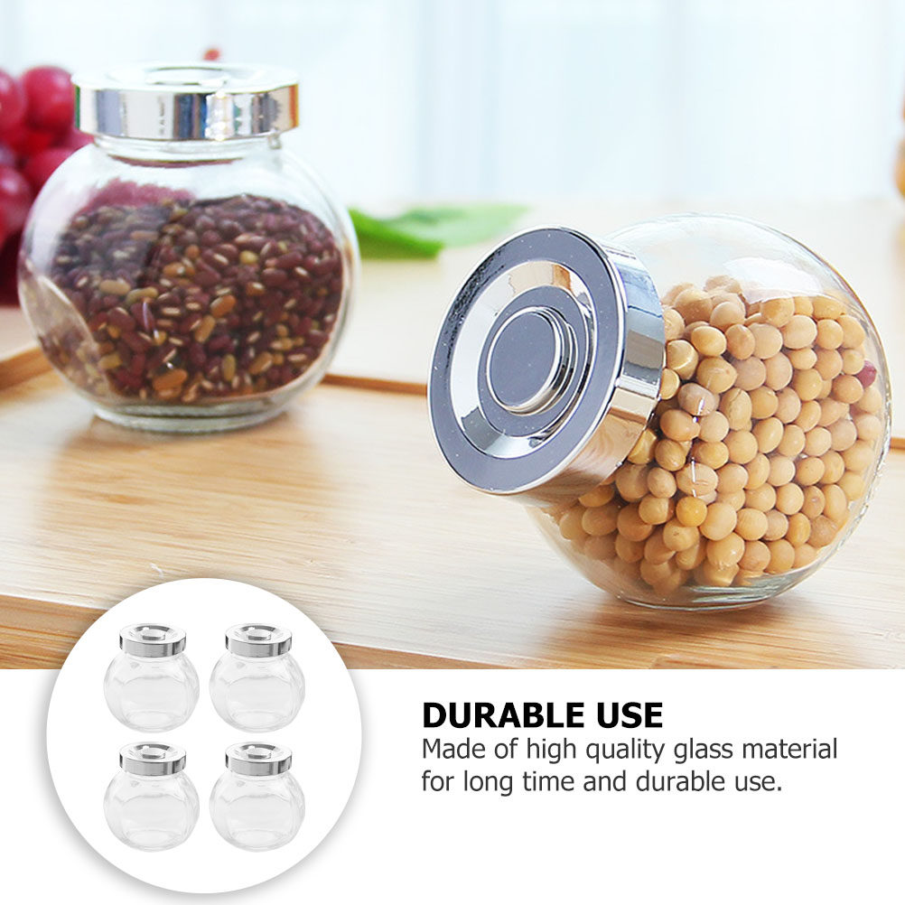 8 Potes de Vidro Leves e Portá - Food Storage Glass avaliação e preço