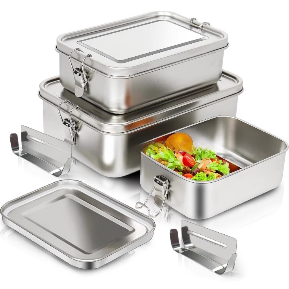 Caixa bento de aço inoxidável, - Food Storage Metal Box avaliação e preço